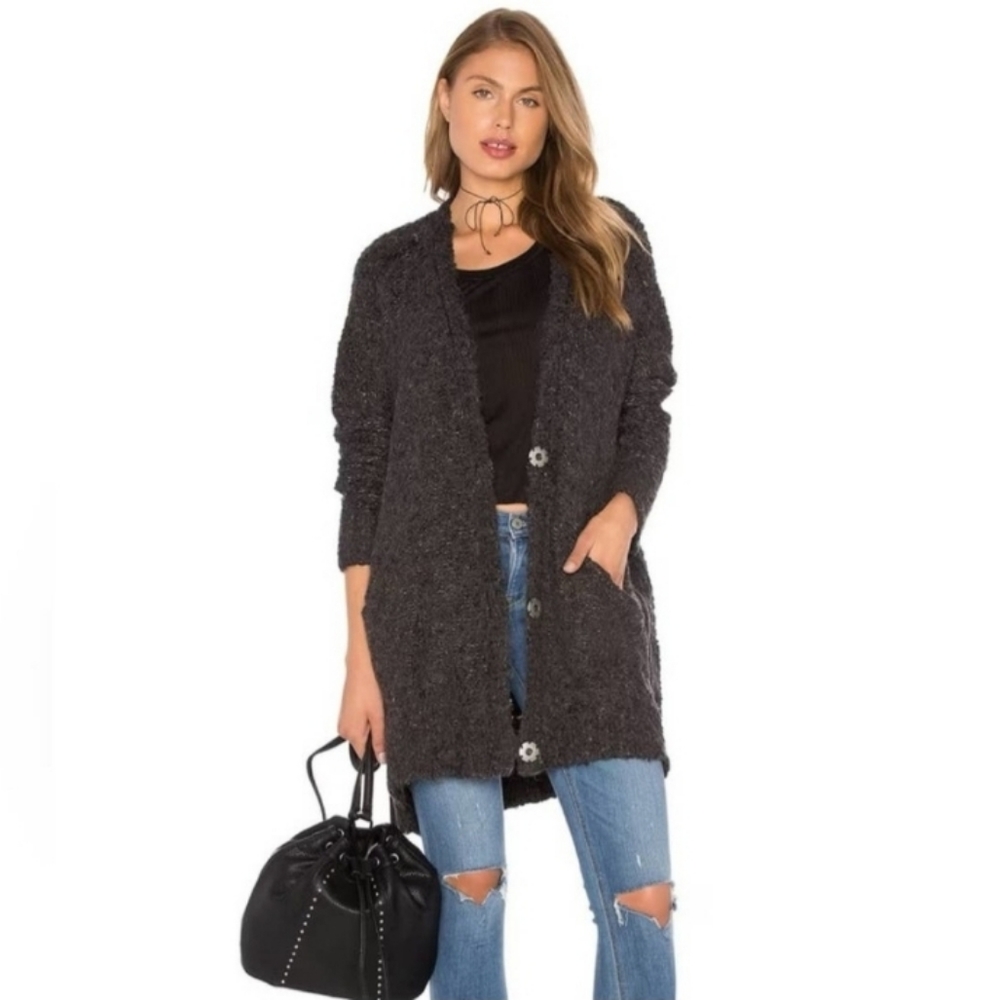 Free People oversized alpaca cardigan sz M